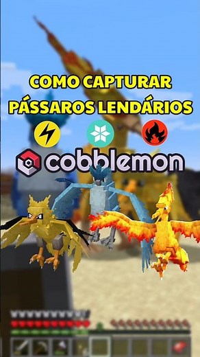 How to Catch All 3 Legendary Birds in Cobblemon! #shorts #fyp #minecraft #pokemon