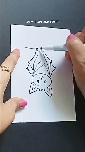Learn How to Draw a Bat Easy #drawing #art #shorts #viral