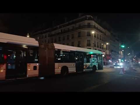Bus 43 RATP - Passage d’un GX437 Hybride N°4409 à Gare Saint-Lazare en direction de Gare du Nord
