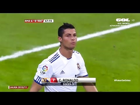 Cristiano Ronaldo Full Hat Trick VS Real Racing - La Liga 2010
