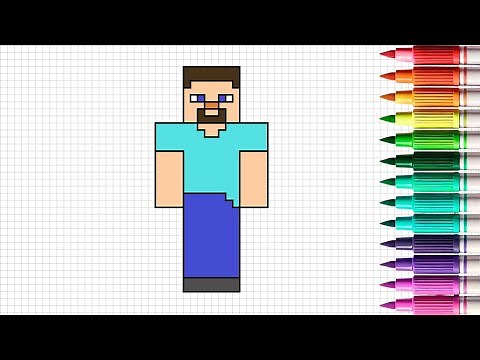✅️ Cómo dibujar y colorear a Steve de Minecraft ✏️🎨 Tutorial paso a paso