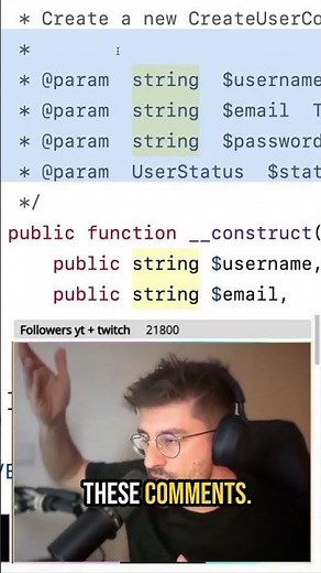 comments are a code smell? check this example...