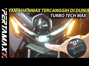 Review of the World's Most Advanced Yamaha NMAX Turbo Tech Max 155 Physical Details of the TFT ABS