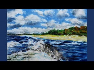 Soft Pastels Landscape Drawing, Pastellkreide malen, Landschaft Tutorial für Anfänger