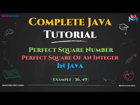 Perfect Square Number In Java Explained Step-by-Step | Master In Looping in Java