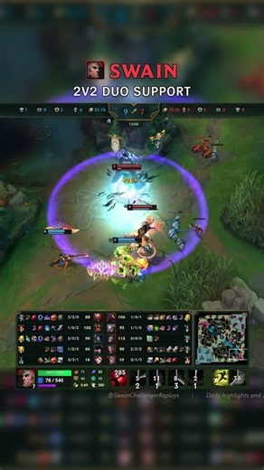 Swain + Draven 2v2 DUO SUPPORT | EUW Master Patch 26.20 #shorts