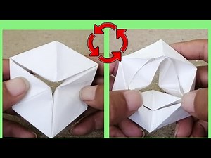 簡単な面白い折り紙。くるくる永遠に回る。不器用な父が作ってみた！子供も喜ぶ遊べる折り紙。origami 特技、一人遊び