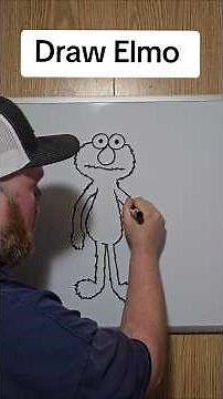 how to draw Elmo