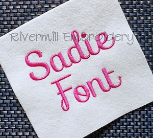 Sadie Machine Embroidery Font Monogram Alphabet - 3 Sizes - BX Files Instant Download Design PES - Etsy