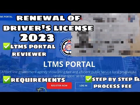 Renewal of driver's license 2023 | LTMS portal reviewer | requirements step by step and fees