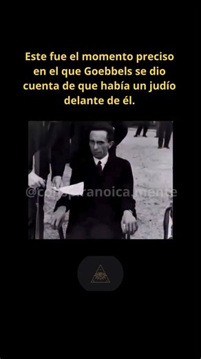 Conspiranoica_mente on Instagram: "Circula en redes un antiguo video donde aparece Joseph Goebbels, figura clave del régimen nazi, reaccionando al notar quién lo estaba observando o fotografiando. Esa mirada breve, cargada de tensión histórica, ha generado múltiples interpretaciones y reflexiones en quienes ven la escena hoy. Más allá del momento puntual, el video recuerda uno de los periodos más oscuros de la humanidad y cómo el odio, la propaganda y la deshumanización pueden quedar congelados 