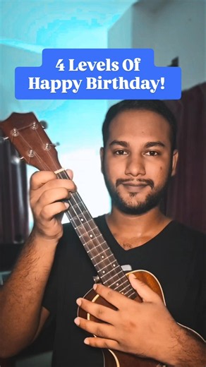 Beginner Ukulele Chords For Happy Birthday Song With Easy Shapes
