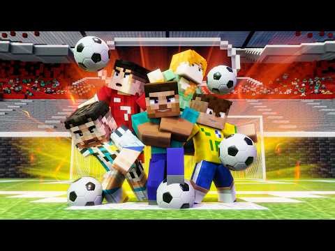 Minecraft FOOTBALL! ⚽ - Steve Joins The World Cup! 🏆 (Minecraft Animation)