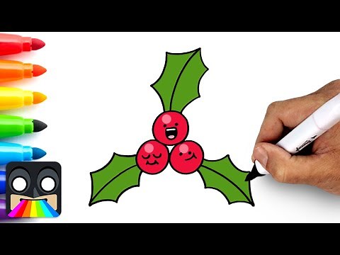 How To Draw Cute Mistletoe