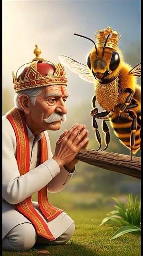 😡😭when angry bees attacked village #cartoonshorts