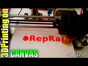 3D printing on canvas tests