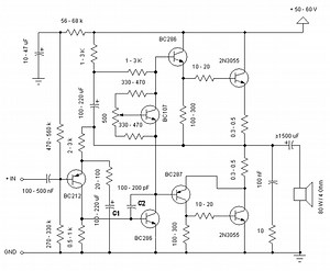 2n3055 simple amplifier build