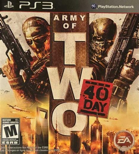 PS3 Army Of Two The 40th Day Video Game