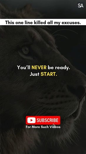 You’ll Never Be Ready — Just Start 🔥 #stayfocused #quotes #viralshorts