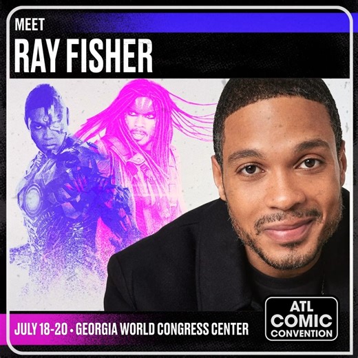 📣 Welcome the Fantastic Ray Fisher to ATL Comic Convention!! 🎟 Join us July 18th-20th, get your tickets: https://bit.ly/42qGDoS | ATL Comic Convention