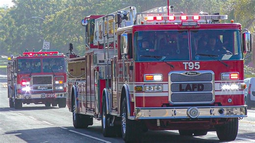 LAFD Light Force 95 Responding