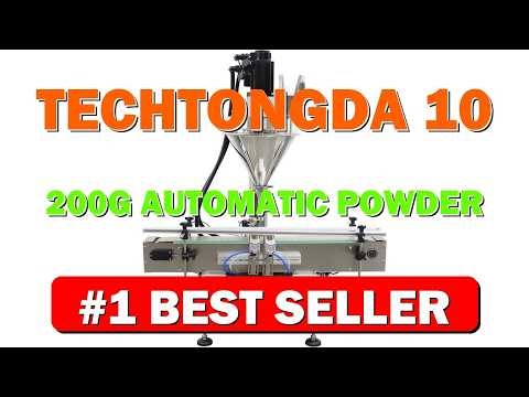 TECHTONGDA 10-200g Automatic Powder Filler Subpackage Machine Particle Granule Filling - B0DSSG8ND7