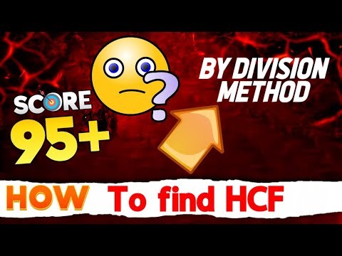 HCF of two numbers by Division method.