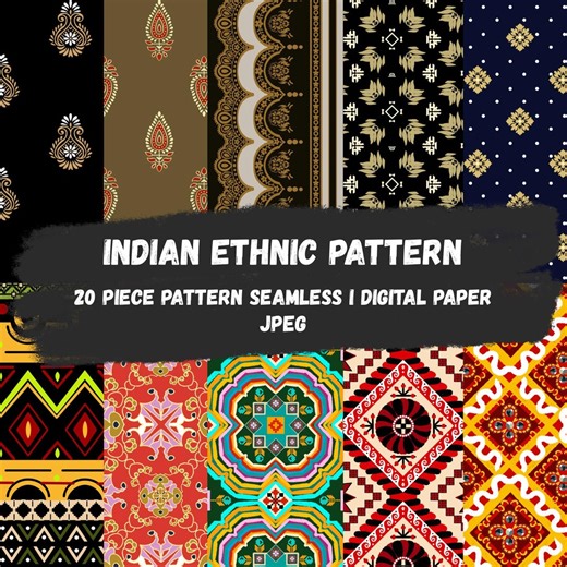 Indian Ethnic Pattern Tribal Digital Prints Native Boho Fabric Textures JPEG for Sublimation, Textiles, Crafts Diversity Eclectic Arr Paper - Etsy