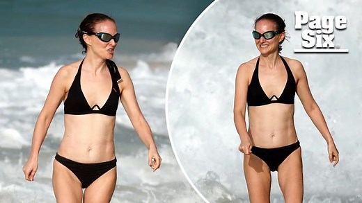 Natalie Portman, 43, shows off her bikini body in St. Barts over the holidays