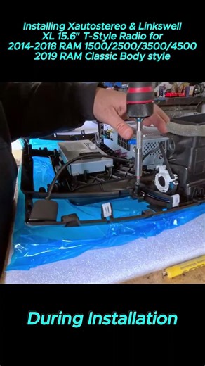 Xautostereo 8+128g Car Radio for 2013-19 RAM with Wireless CarPlay Android Auto15.6"screen Head Unit