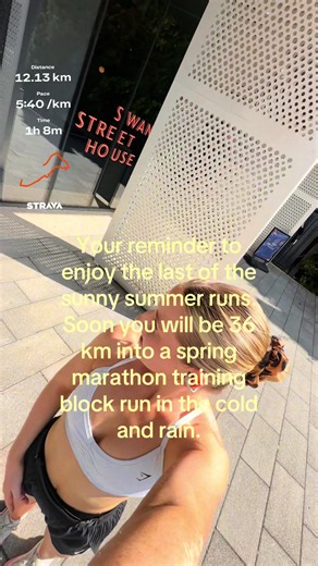 Don’t mind me, just soaking up the last of the summer runs before I’m back marathon training in the cold and wet 😅 #run #running #runnergirl #runtok #marathon
