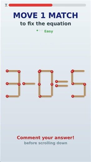 How Fast Can You Solve 3-0=5?