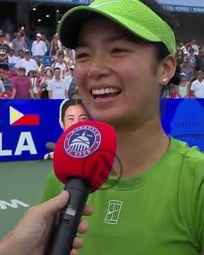 ALex Eala Interview after Naomi Osaka Match