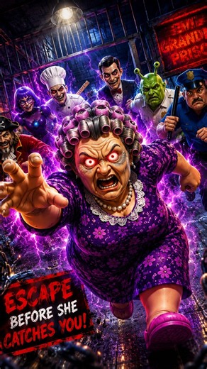 EVIL GRANDMA IS CHASING ME! 😱