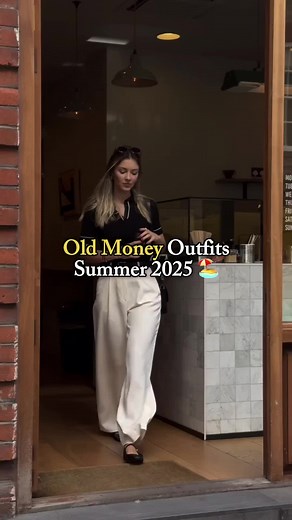 Old Money Summer Outfits for 2025 🏖️⚜️ #oldmoney #oldmoneyfashion #classy #oldmoneyaesthetic #elegant #elegantstyle #eleganttips #elegance #elegancetips