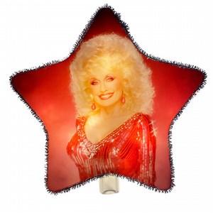 Dolly Parton Christmas Tree Topper: Light up Star Photo Ornament - Etsy