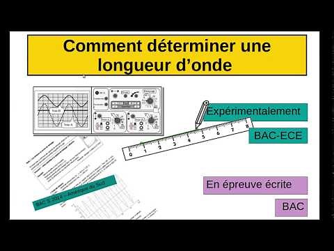 Comment déterminer une longueur d'onde ?