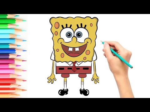 How to Draw SpongeBob SquarePants Step by Step | Easy Drawing
