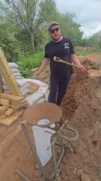 Building a giant sand Castle #castle #bridge #diy #offgrid #homestead