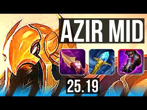 AZIR vs SYNDRA (MID) | 11/0/8, Legendary | EUW Master | 25.19