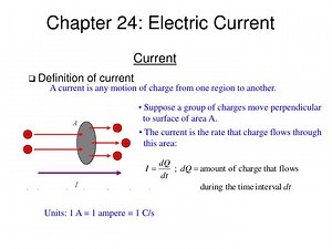 Chapter 24: Electric Current - SlideServe