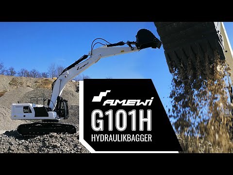 Amewi G101H Hydraulikbagger 1:16 im Steinbruch