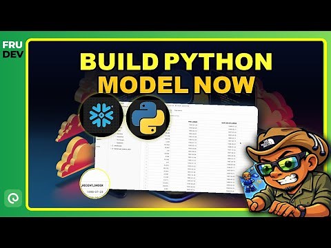 DBT Demo // Build a Python Model in dbt with Snowflake Snowpark For Python | Demohub.dev