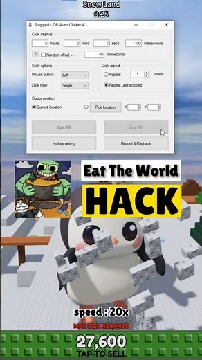 Eat The World Script (PC) - Roblox 🚀📈