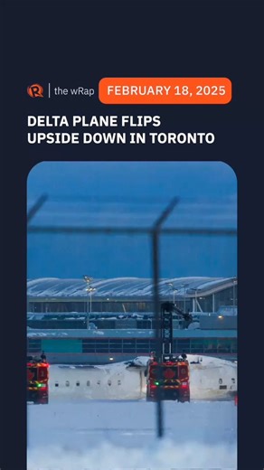 A Delta Airlines regional jet flips upside down upon landing at Canada’s Toronto Pearson Airport on Monday, February 17. Full story: https://www.rappler.com/world/us-canada/delta-plane-crash-toronto-airport-updates-february-17-2025/ | Rappler