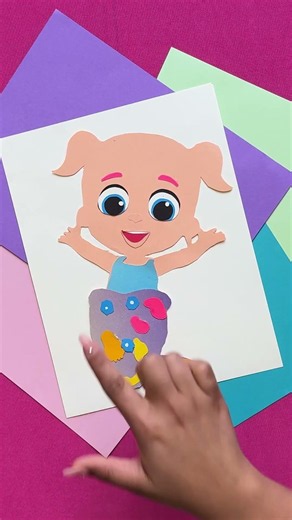 DIY: Roupa de Sereia de Papel! 🧜‍♀️✂️ #música #infantis #brazil #littleangel