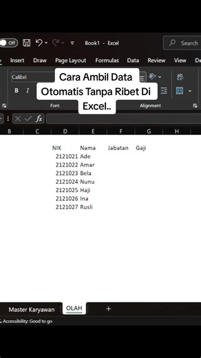 Cara Ambil Data Otomatis Tanpa Ribet Di Excel.. #Excel #Hack #rumuscepat