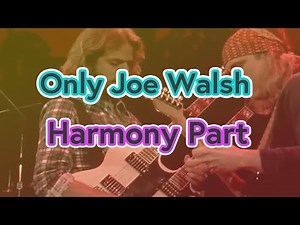 Hotel Carifornia / EAGLES guitar solo backing track with Joe Walsh harmony part