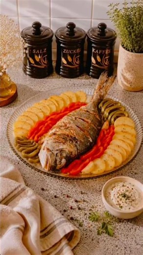 Oven-Baked Fish with Colorful Veggies ✨