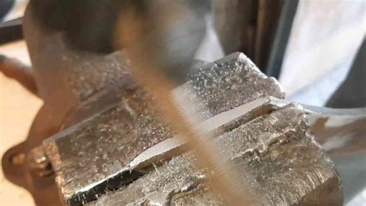 Antique rusty cleaver restoration